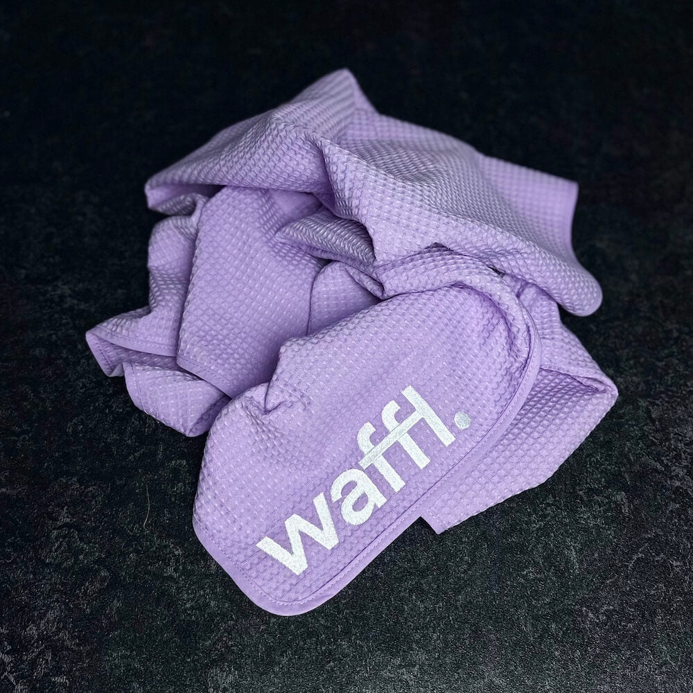 Lilac waffl towel