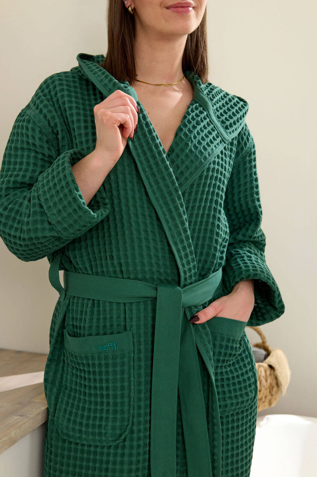 waffl Bath Robe - Forest