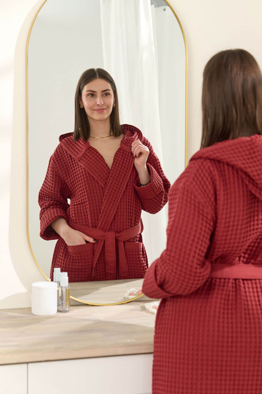 waffl Bath Robe - Earth