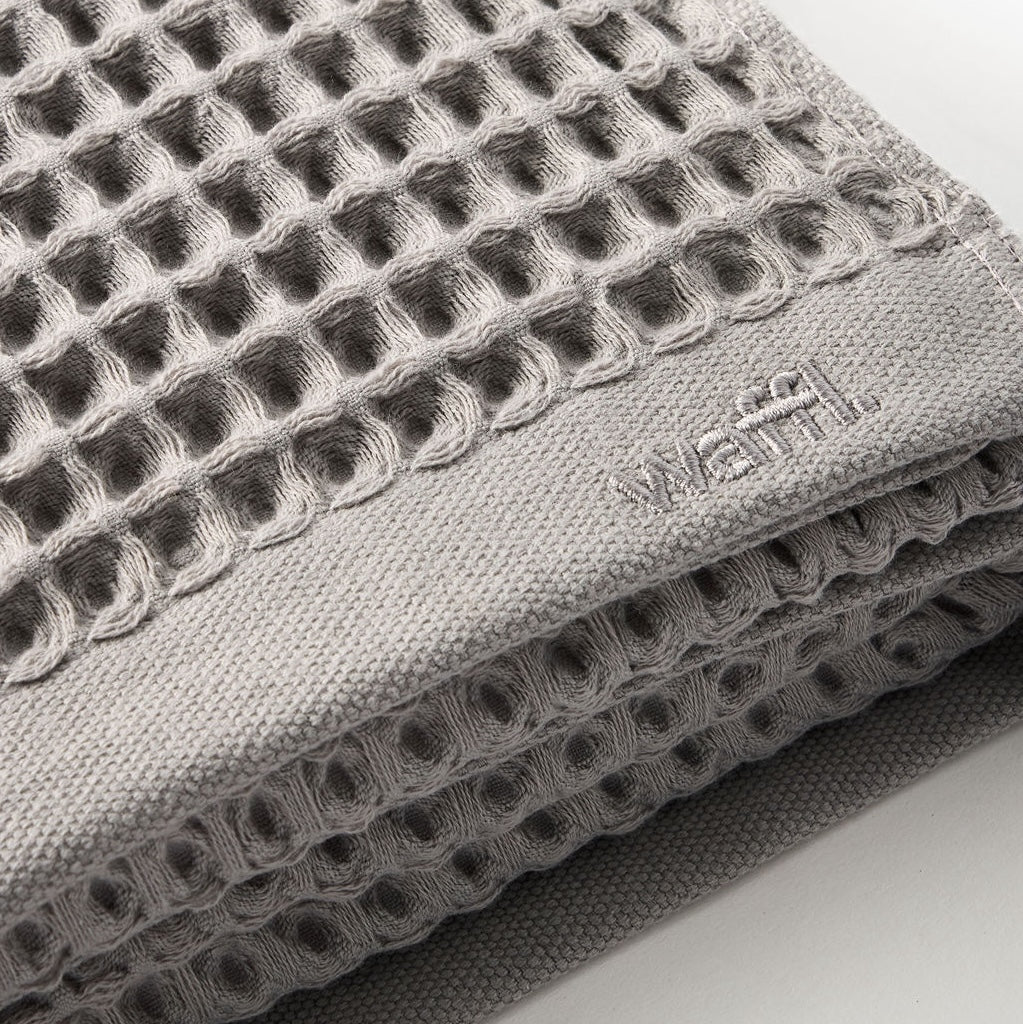 waffl Hand Towel - Stone Grey