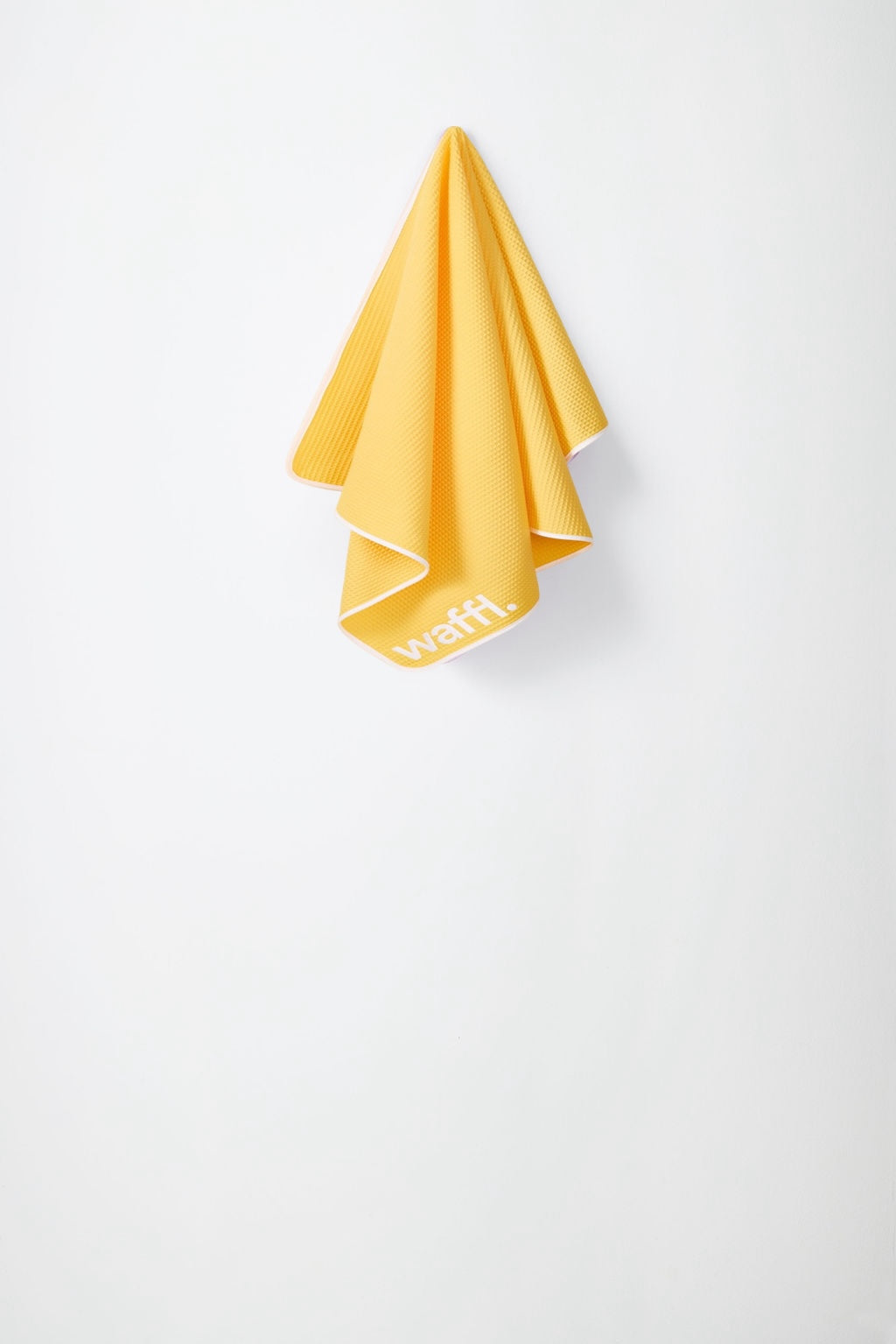 waffl mini towel - solar yellow