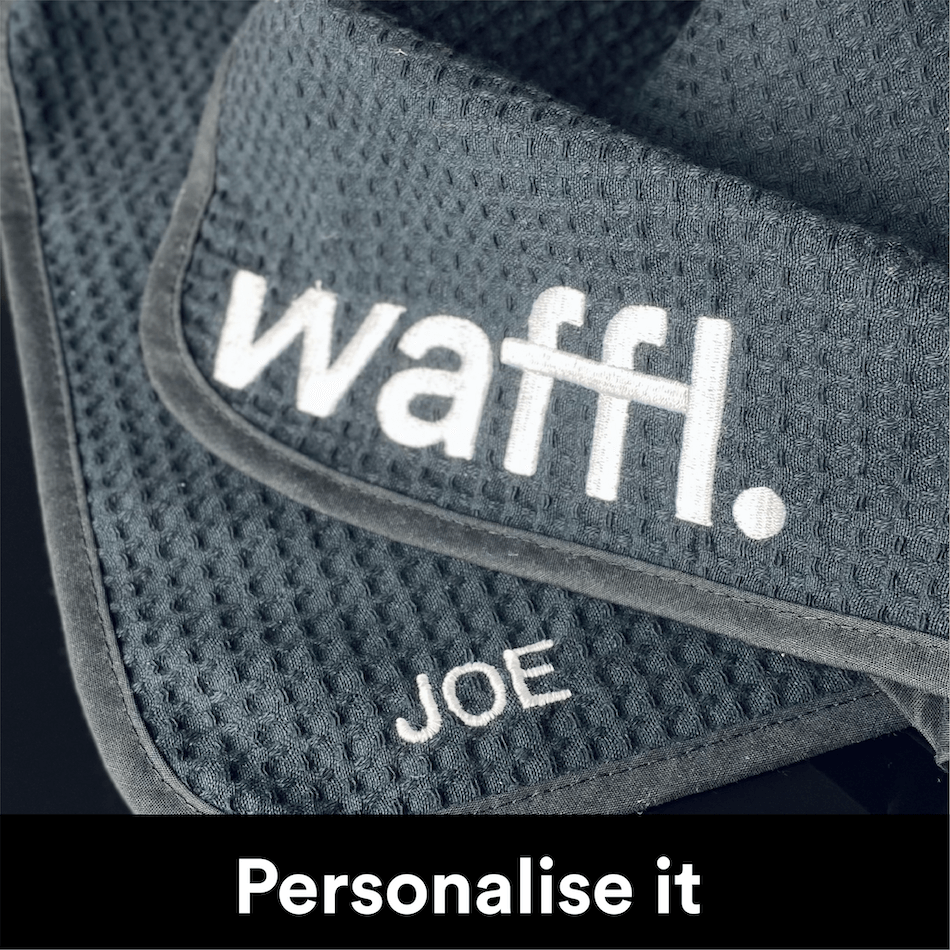 waffl mini towel - stealth black