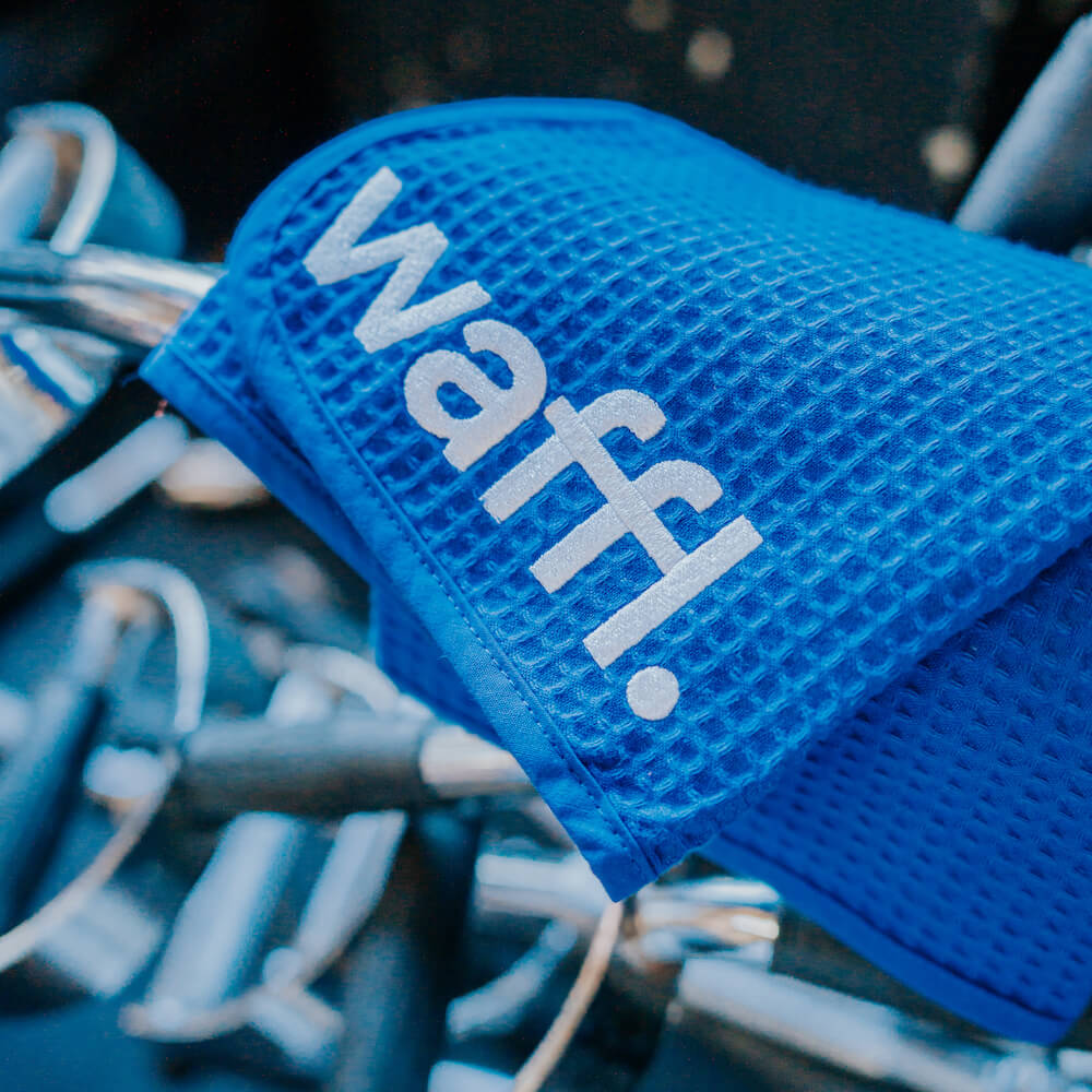 waffl mini towel - royal blue