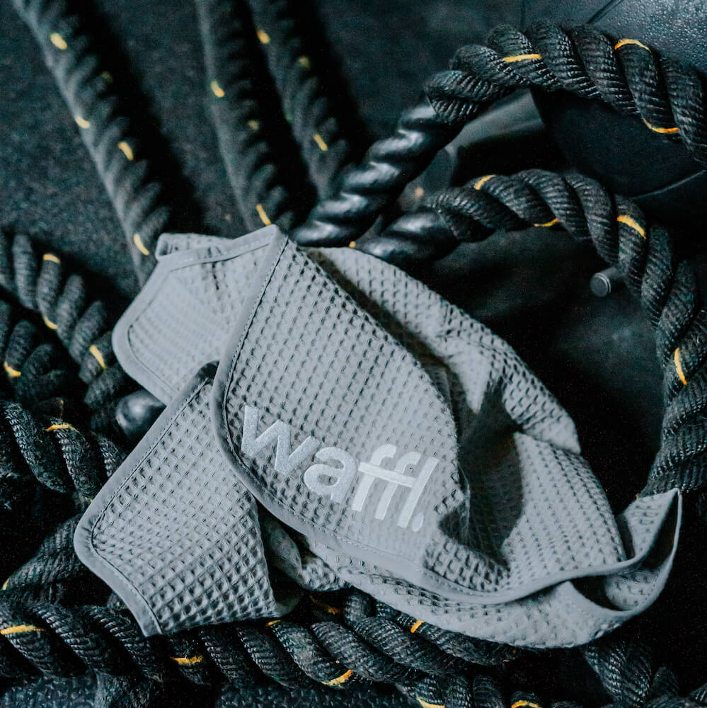 waffl mini towel - stone grey