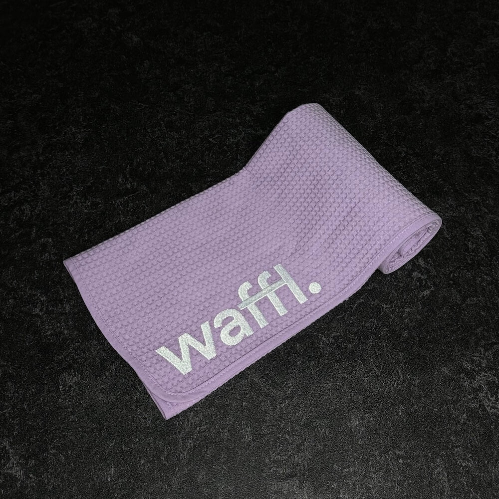 Lilac waffl towel