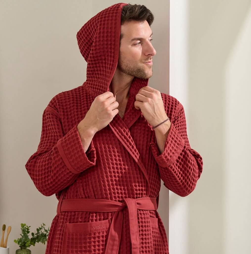 waffl Bath Robe - Earth