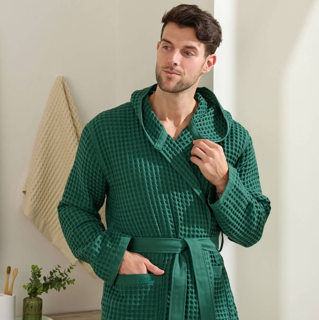 waffl Bath Robe - Forest