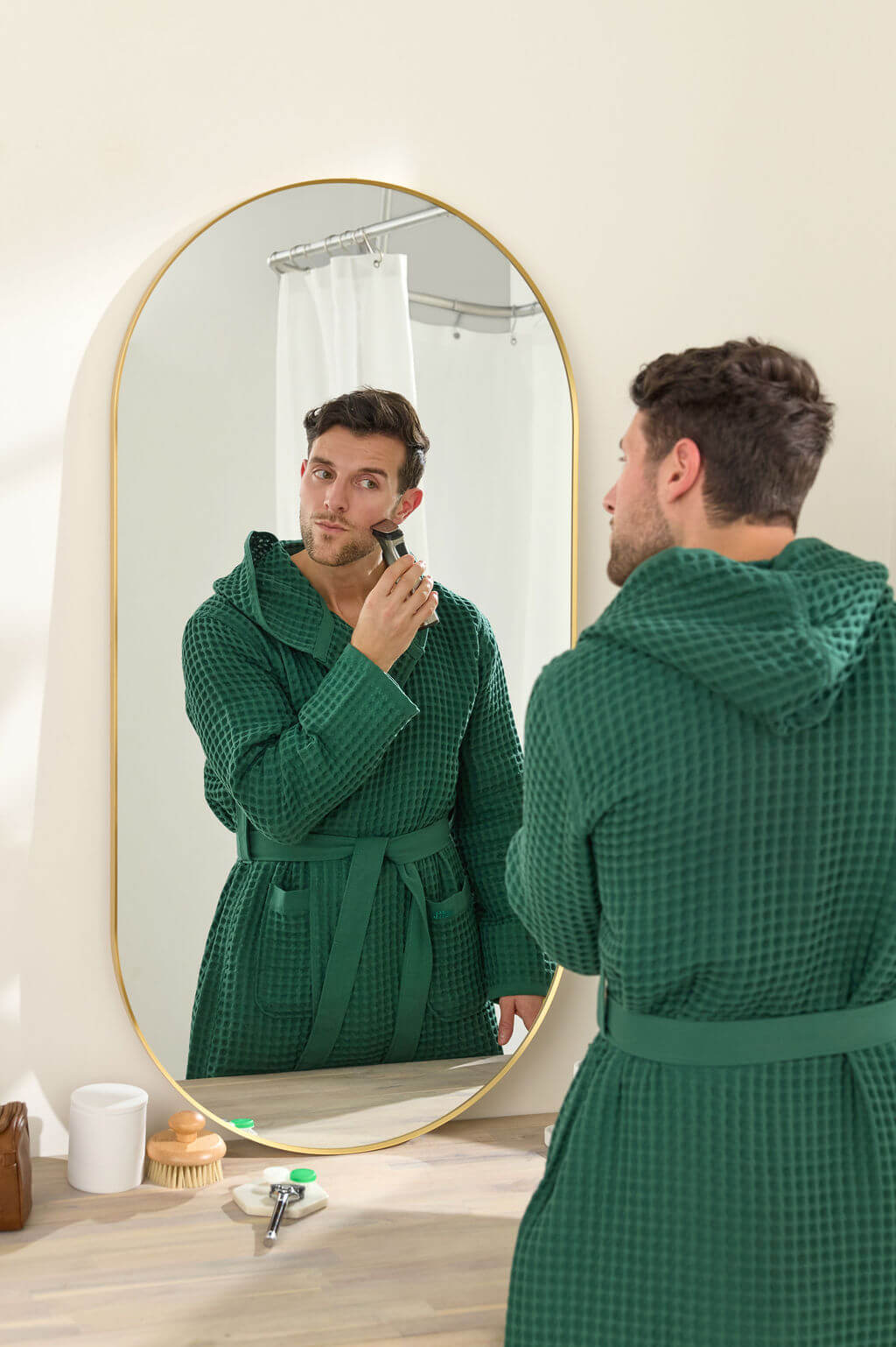 waffl Bath Robe - Forest