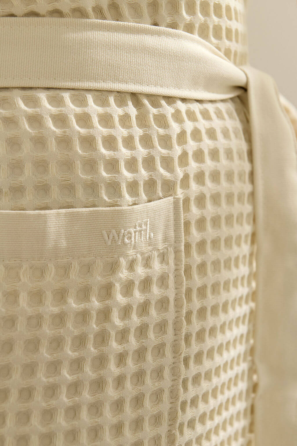 waffl Bath Robe - Ivory