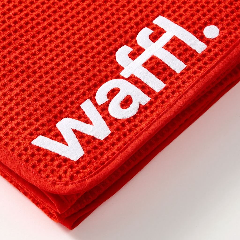waffl mini towel - Red