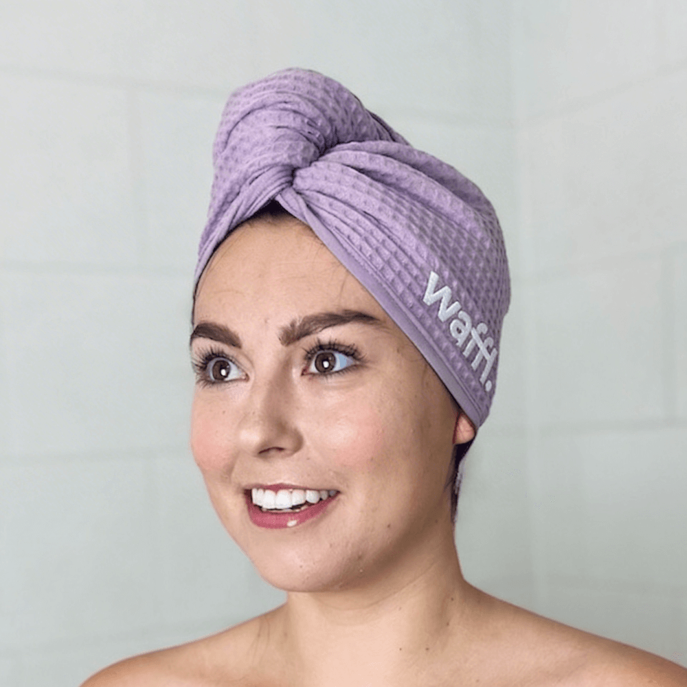 Lilac waffl hair wrap