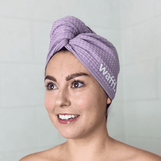 Lilac waffl hair wrap