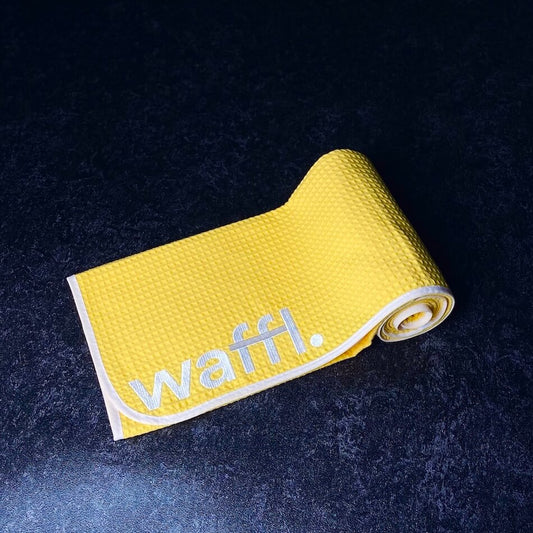 Solar Yellow waffl towel