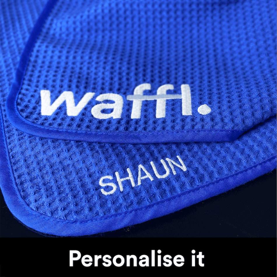 waffl mini towel - royal blue