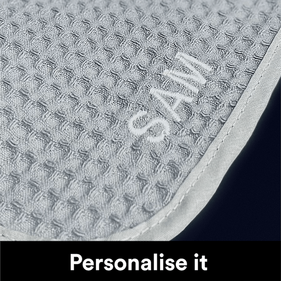 Stone Grey waffl towel